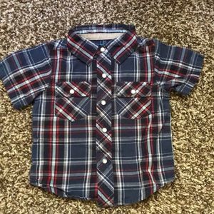 6-9 months short sleeve button-up